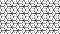 Seamless Geometric Diamonds and Dots Op Art Pattern. Black and White Texture Royalty Free Stock Photo