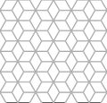 Seamless geometric diamonds and hexagons pattern. Latticed isometric structure