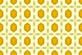 Seamless geometric ethnic fabric pattern, golden brown flower pattern, curtain design, seamless fabric pattern, carpet, wallpaper Royalty Free Stock Photo
