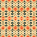 Seamless geometric ethnic pattern Royalty Free Stock Photo