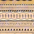 Seamless geometric ethnic pattern. Vector illustration Royalty Free Stock Photo