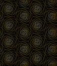 Seamless geometric flowers pattern Royalty Free Stock Photo