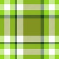 Seamless geometric gingham pattern. Abstract background. Green shades and white stripes Royalty Free Stock Photo