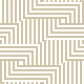 Seamless geometric gold and white pattern. Abstract optical illusion design Royalty Free Stock Photo