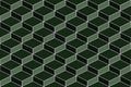 Seamless geometric green texture