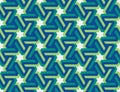 Seamless geometric Islamic ornament with hexagonal stars