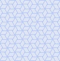 Seamless Geometric Light Blue Pattern Royalty Free Stock Photo