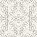 Seamless geometric linear pattern mesh. Modern stylish vector texture background in grey.