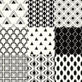 Seamless geometric mesh pattern