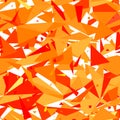 Seamless Geometric Orange Pattern