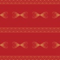 Seamless geometric ornamental pattern background. seamless traditional textile bandhani sari border.