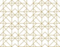 Seamless geometric outlined simple hearts pattern wallpaper