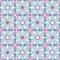 Seamless geometric pastel Moroccan pattern Royalty Free Stock Photo