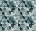 Seamless geometric patchwork pattern in pastel tones. Quilt. Golf design Royalty Free Stock Photo