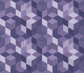 Seamless geometric patchwork pattern in violet tones. Quilt. Golf design Royalty Free Stock Photo