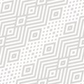 Seamless geometric pattern: abstract diagonal lines, rhombuses. Vector ornament Royalty Free Stock Photo
