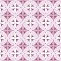 Seamless geometric pattern with abstract floral elements based on Arabic ornaments. Abstract geometric background in pastel purple