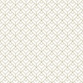 Seamless geometric pattern . Brown on white background .Average thickness lines Royalty Free Stock Photo