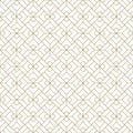 Seamless geometric pattern . Brown on white background .Average thickness lines Royalty Free Stock Photo
