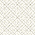 Seamless geometric pattern . Brown on white background .Average thickness lines Royalty Free Stock Photo