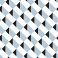 Seamless geometric 3d grid block pattern background. Royalty Free Stock Photo