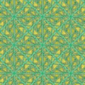 Seamless geometric pattern based on green Christmas trees. Made of triangles of different sizes, felt-tip pens and Royalty Free Stock Photo