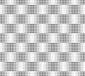 Seamless geometric pattern of black circles . Staggered attenuation Royalty Free Stock Photo