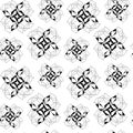 Seamless geometric pattern. Black and white. Vector