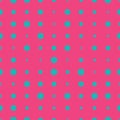 Blue and pink halftone seamless geometric pattern. Colorful infinity abstract honeycomb geometrical background. Royalty Free Stock Photo