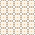 Seamless geometric pattern . Brown lines. Average thickness. Royalty Free Stock Photo