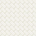 Seamless geometric pattern . Brown on white background .Average thickness lines Royalty Free Stock Photo