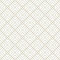 Seamless geometric pattern . Brown on white background .Average thickness lines Royalty Free Stock Photo