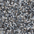 Seamless geometric pattern. Checkered porphyry pavement with multicolor square tiles arranged in wavy lines. Mosaic style. Royalty Free Stock Photo