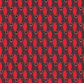 Seamless geometric pattern: Circles, ovals and squares Royalty Free Stock Photo