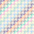 Classic Hounds-tooth pattern in a patchwork collage style. Royalty Free Stock Photo