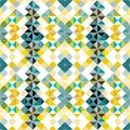 Seamless geometric pattern colorful background of small pixels