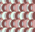 Seamless geometric pattern with colorful intersecting rings