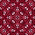 Seamless geometric pattern, crimson squares and rhombuses Royalty Free Stock Photo