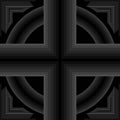 Seamless Geometric Pattern Crisscross And Circle Black Pipe Shape Royalty Free Stock Photo
