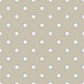 Seamless geometric pattern in cute white polka dots on burlap fond. Print for textile, fabric manufacturing, wallpaper, covers, Royalty Free Stock Photo