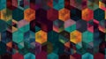 Seamless geometric pattern, digital illustration artwork, abstract, colors Royalty Free Stock Photo