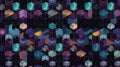 Seamless geometric pattern, digital illustration painting, abstract, colors Royalty Free Stock Photo