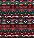 Seamless geometric pattern. Ethnic aztec tropical tribal hand drawn background