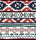 Seamless geometric pattern. Ethnic aztec tropical tribal hand drawn background