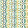 Seamless geometric pattern. Ethnic and tribal motifs. Hand drawn texture ornaments. Vector illustration ready for textile print