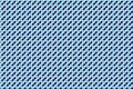 A seamless geometric pattern features interlocking curved shapes in shades of blue. Royalty Free Stock Photo