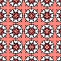 Seamless geometric pattern featuring oval shaped Royalty Free Stock Photo