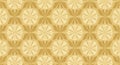 Geometric Floral Pattern in Gold Tones Royalty Free Stock Photo