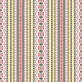 Seamless geometric pattern in folk style Royalty Free Stock Photo