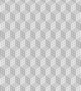 Seamless geometric pattern formed of gray cubes.